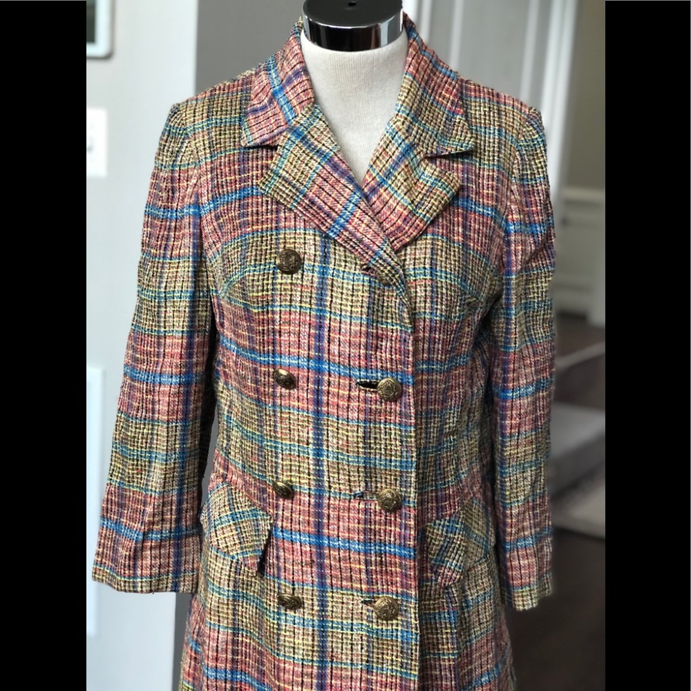 Vintage Woven Double Breasted Coat